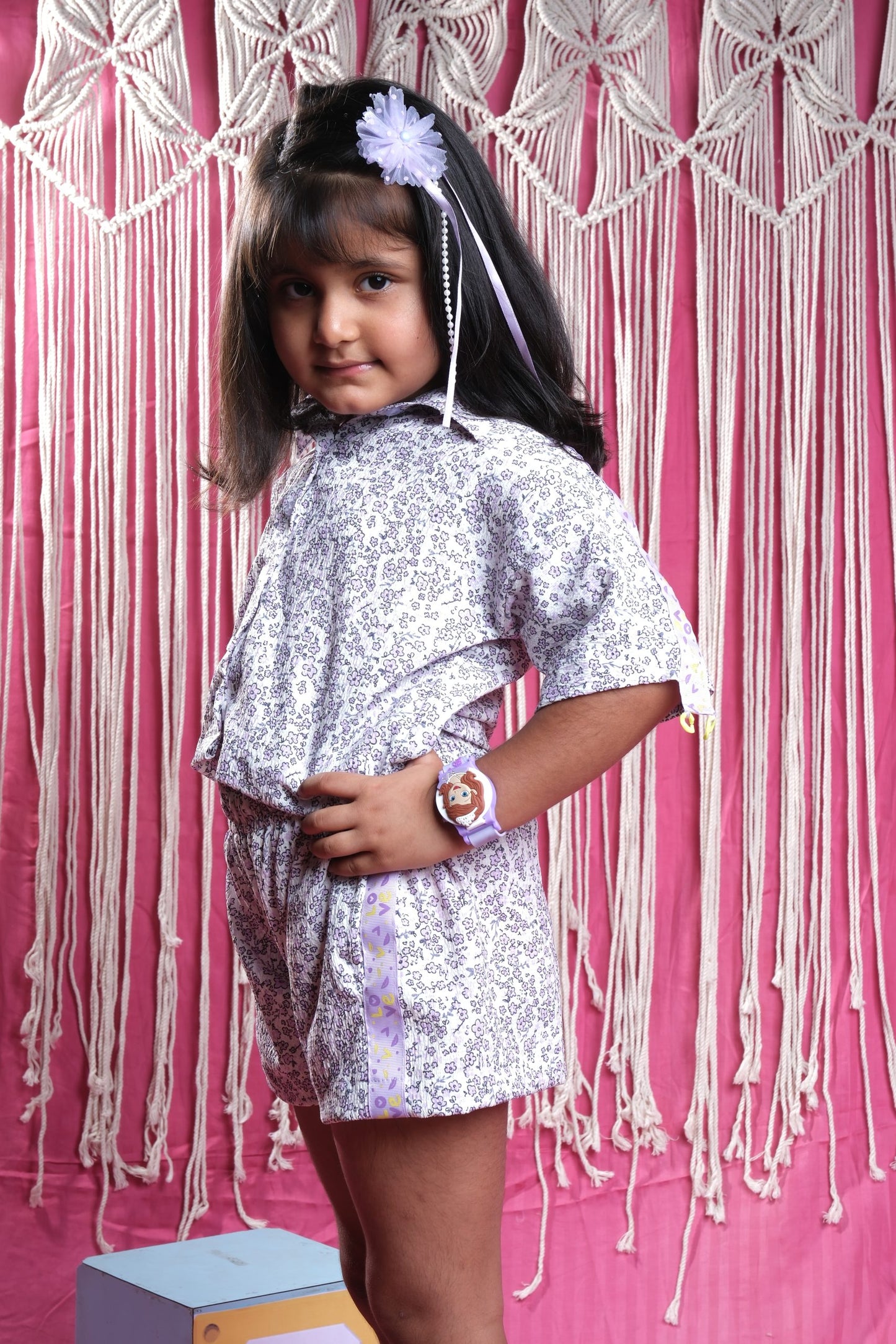 Lilac Garden" Kids Floral Co-ord Set