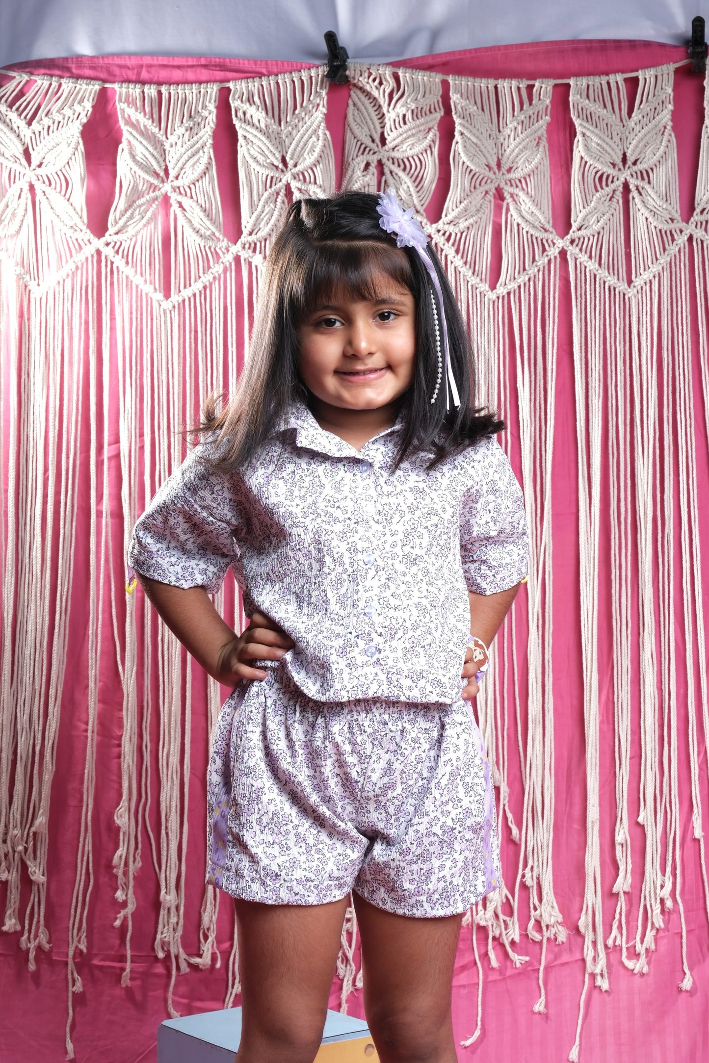 Lilac Garden" Kids Floral Co-ord Set